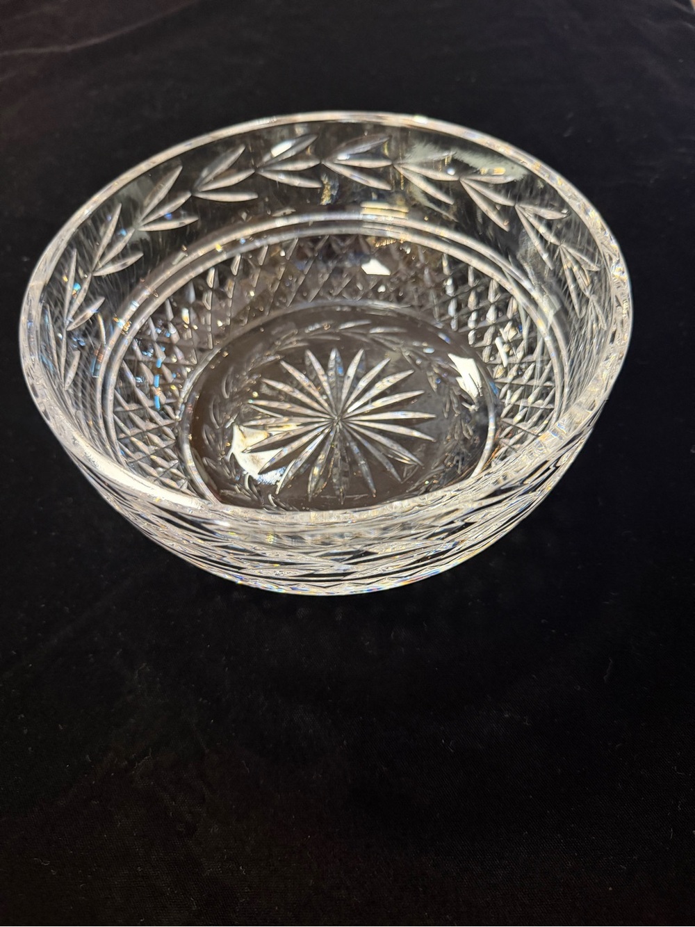 Waterford Crystal Clear Cut Glass Serving Bowl
